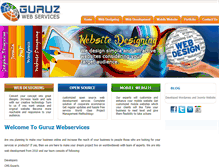 Tablet Screenshot of guruzwebservices.com